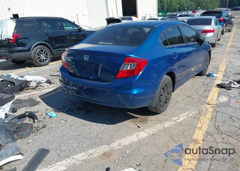 2012 Honda Civic Lx from USA, damaged, VIN 19XFB2F56CE081536